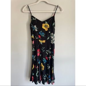 Floral Old Navy fit and flare dress - size medium